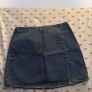 Denim mini skirt